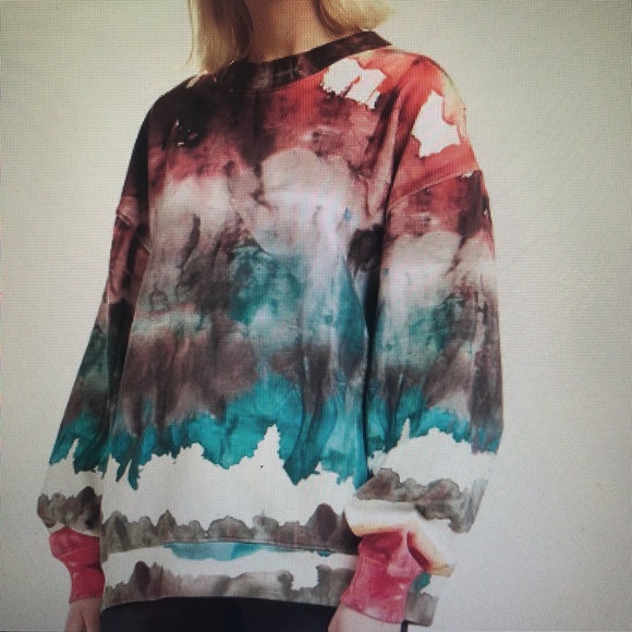 acne garment dyed sweatshirt black